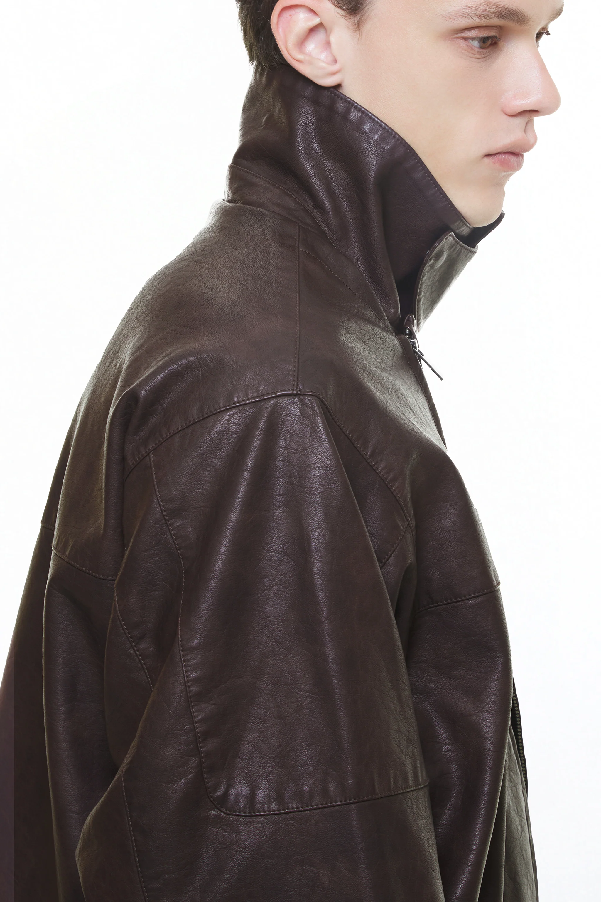 CHOCO "WINDY" PU LEATHER JACKET - Image 7