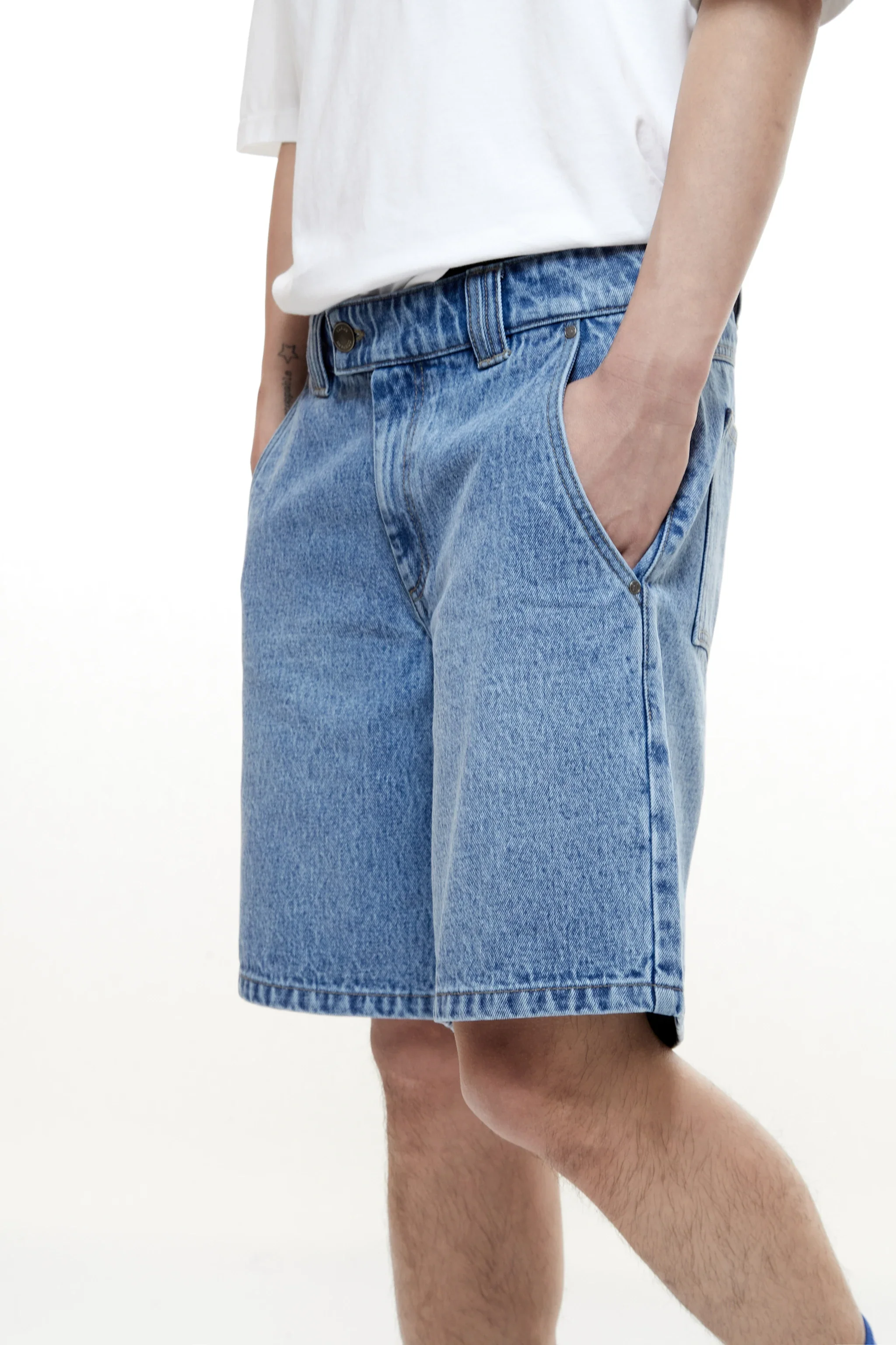CLIFF "LE CLUB" DENIM SHORTS - Image 3