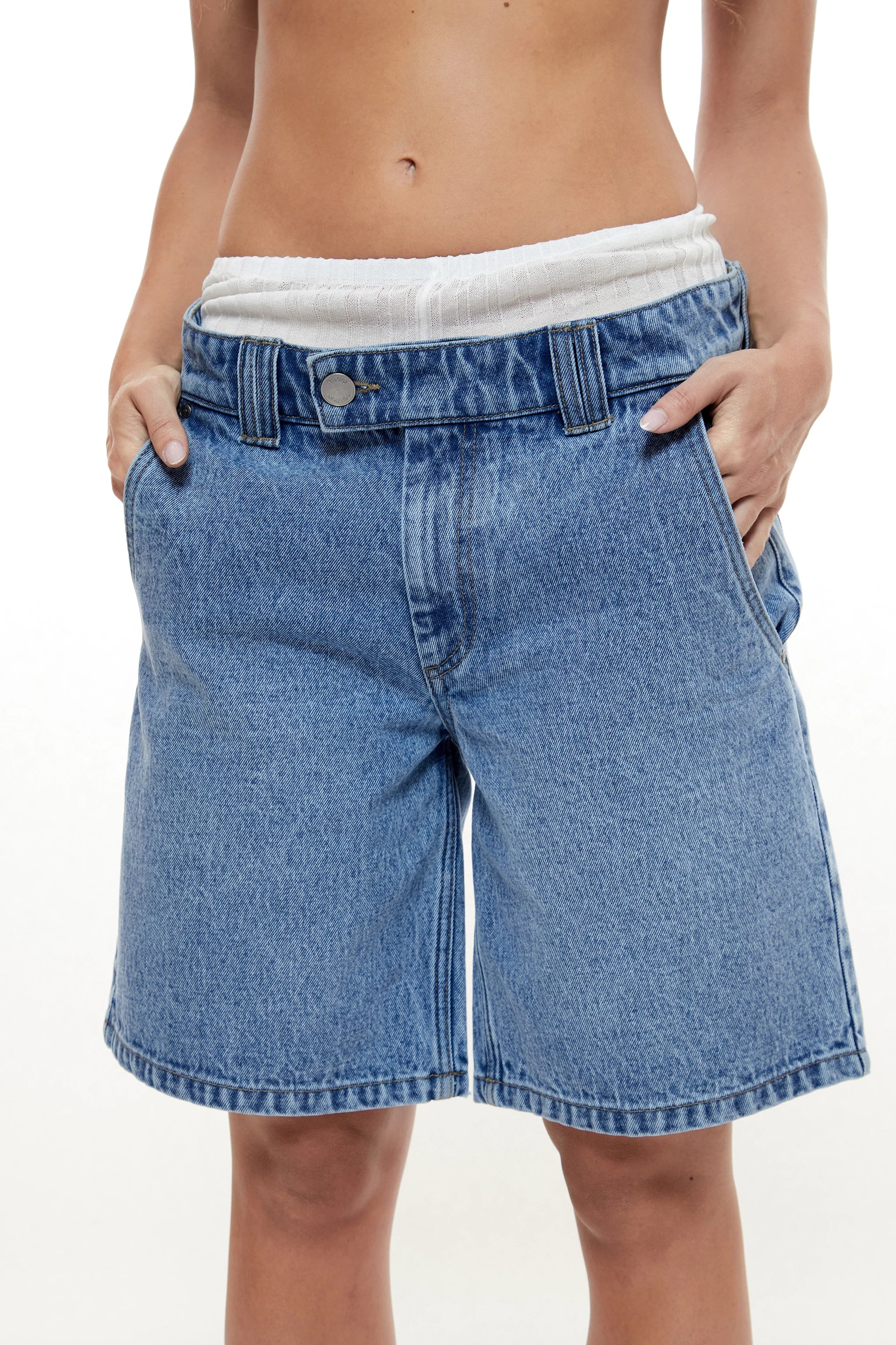 CLIFF "LE CLUB" DENIM SHORTS - Image 7