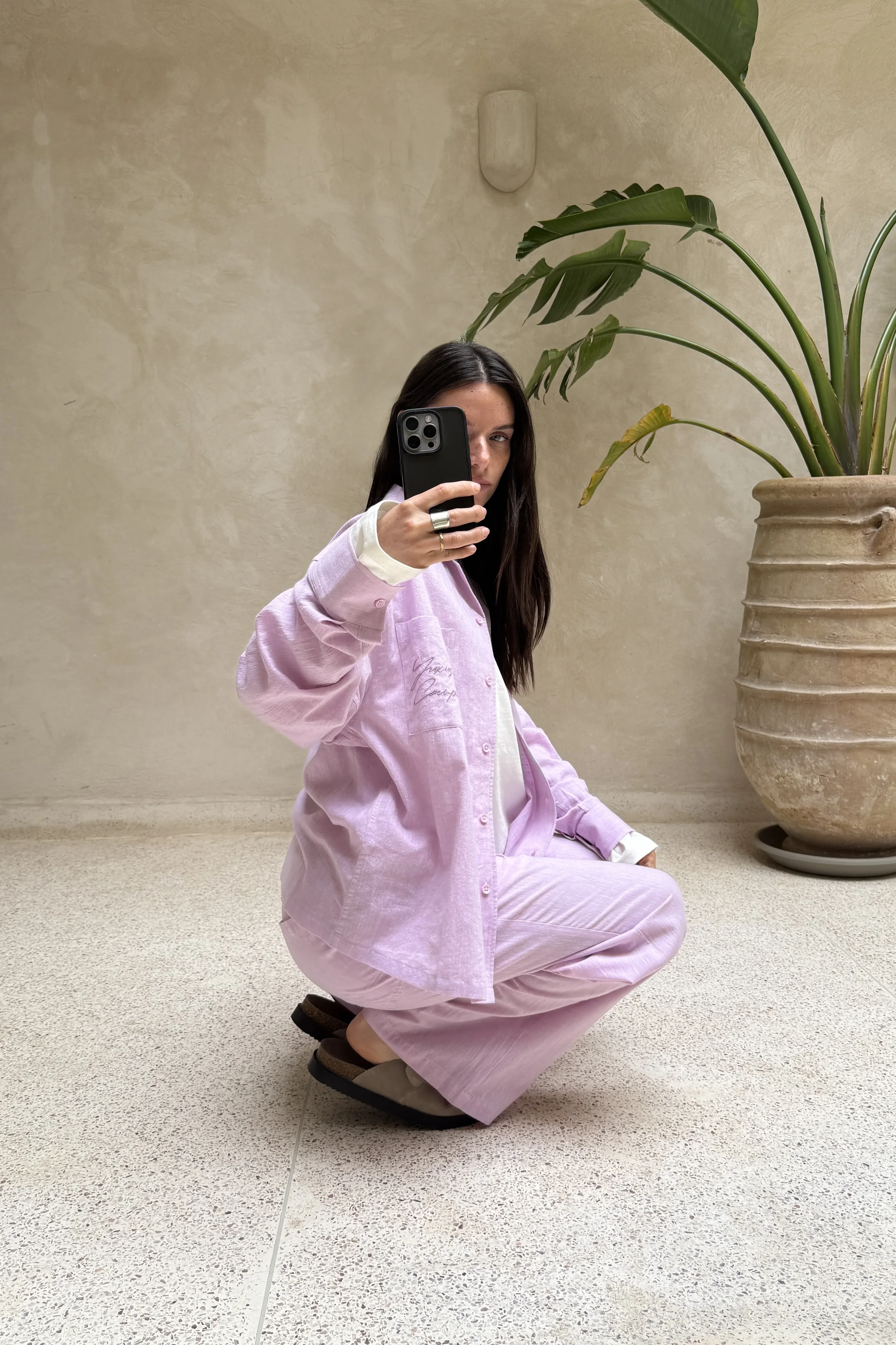 RASPBERRY "LINEN" PANTS - Image 3