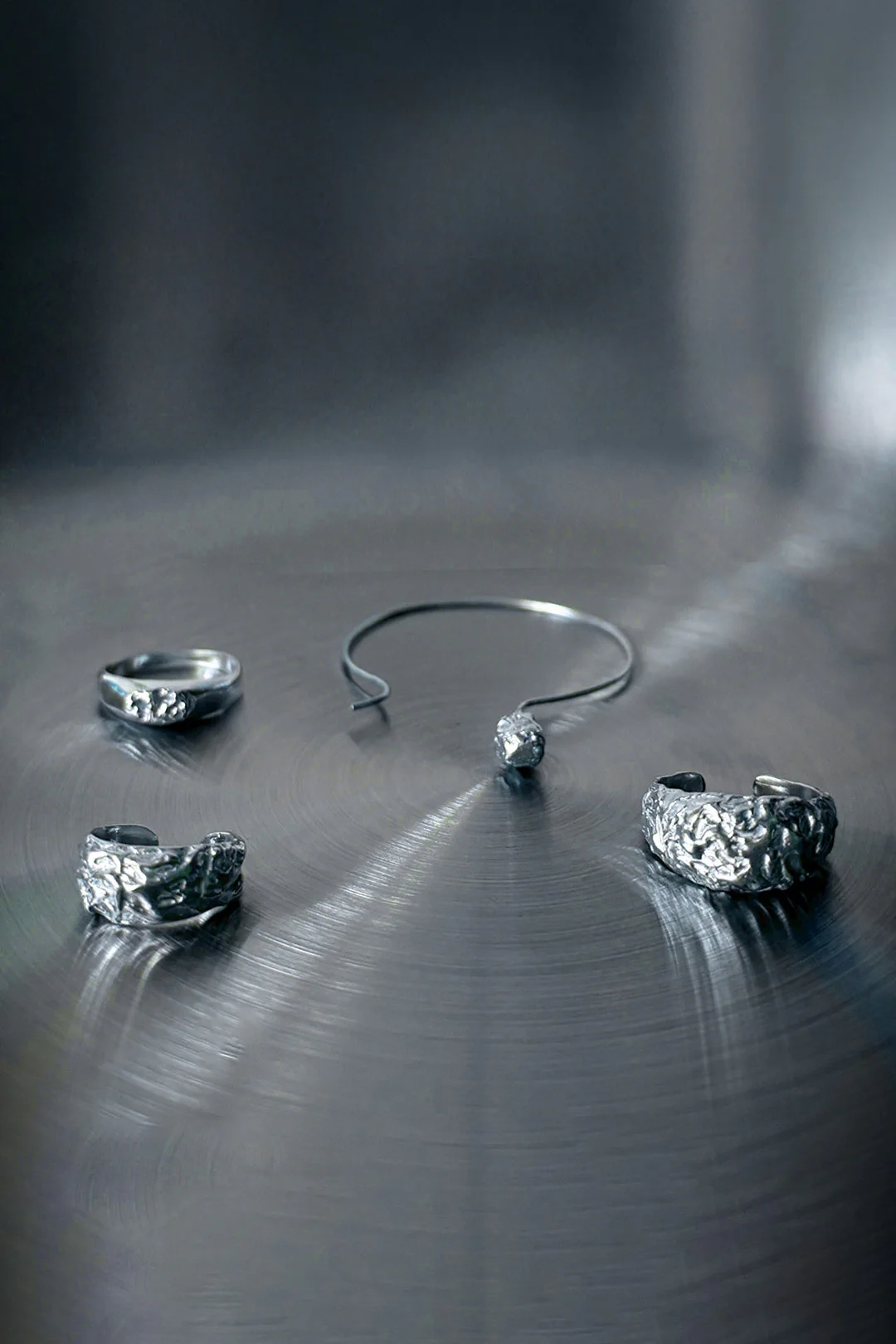 SIGNET "CRINKLED 925" RING - Image 15