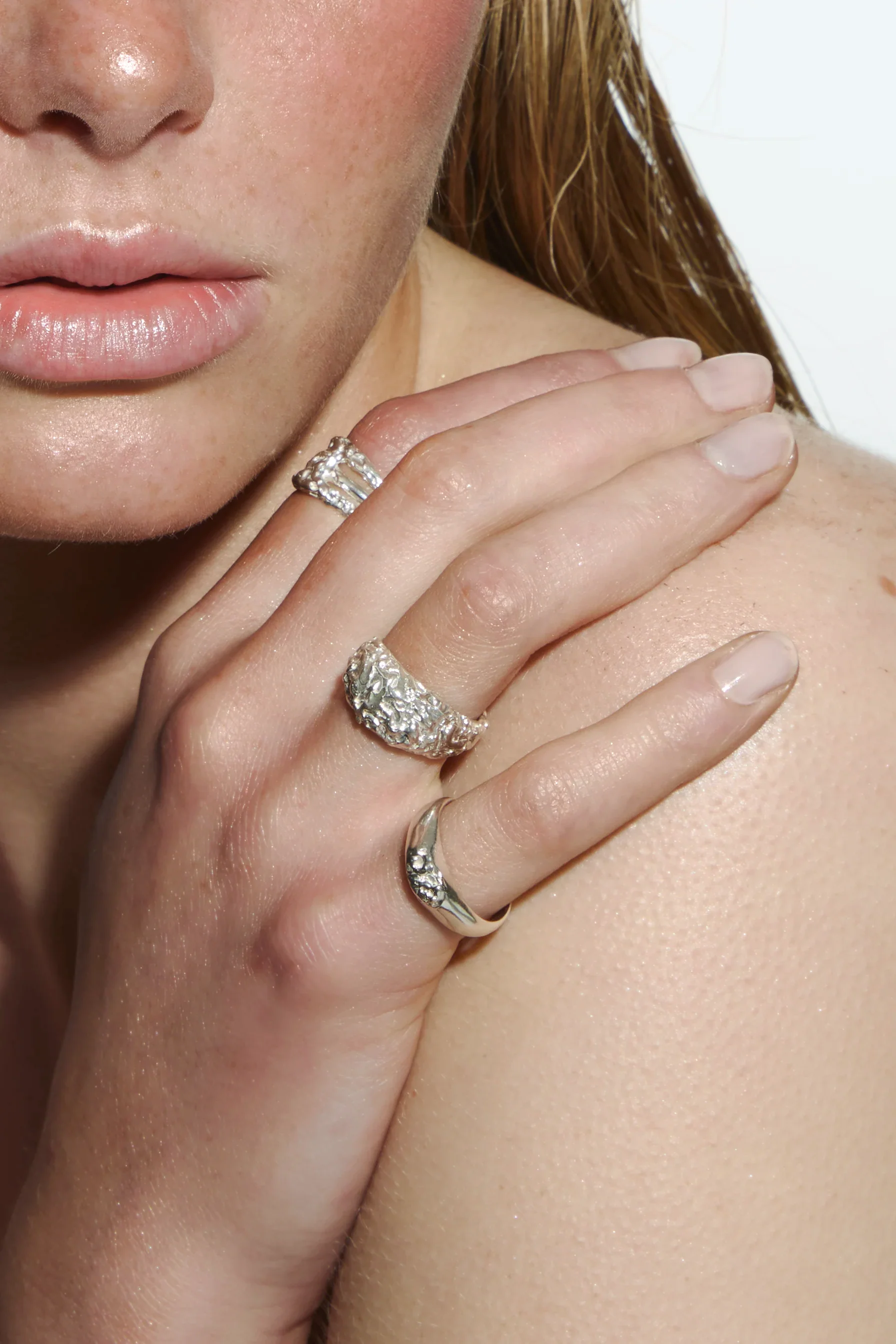 SIGNET "CRINKLED 925" RING - Image 9