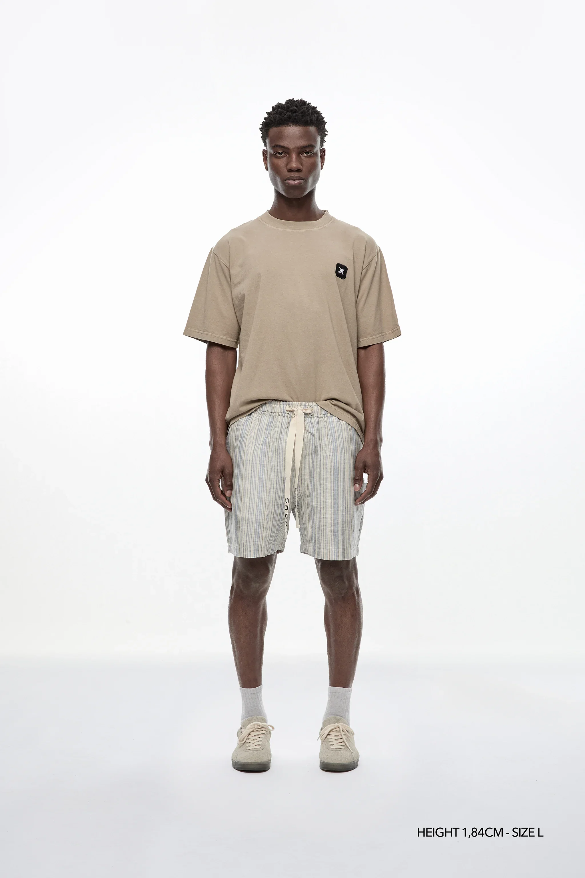 STRIATA "LINEN" SHORTS - Image 5