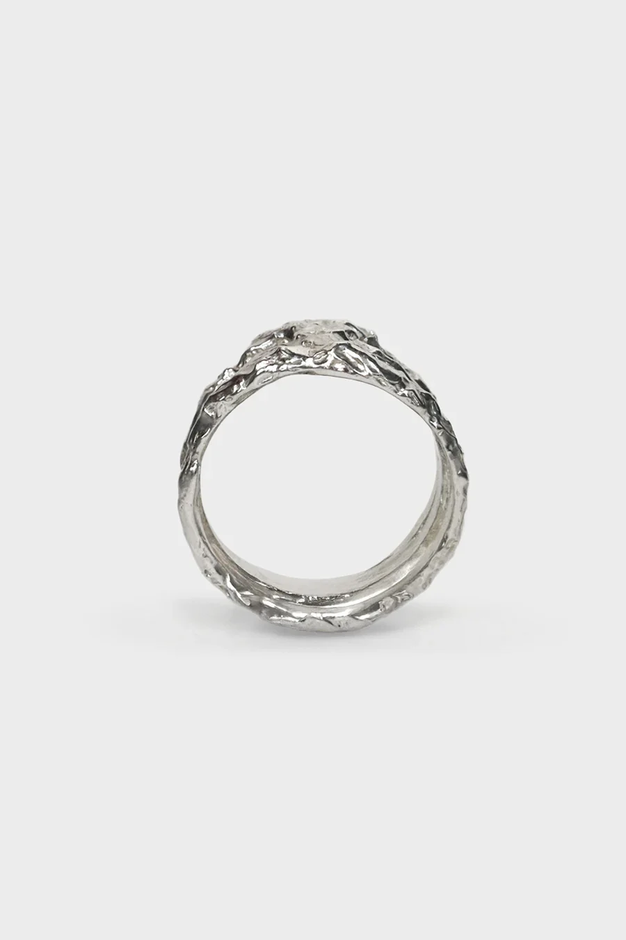 TRIPLE "CRINKLED 925" RING - Image 3