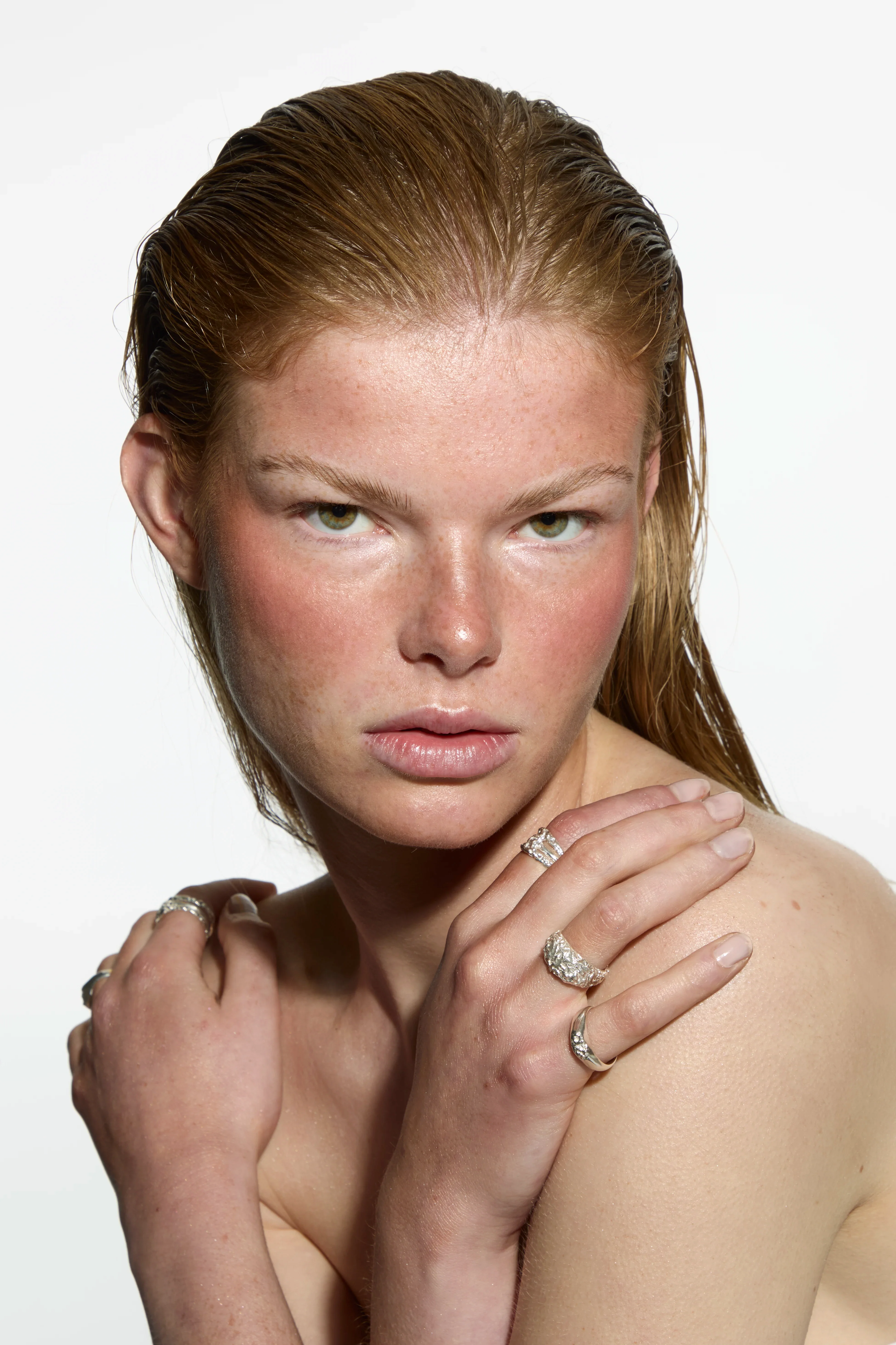 TRIPLE "CRINKLED 925" RING - Image 7